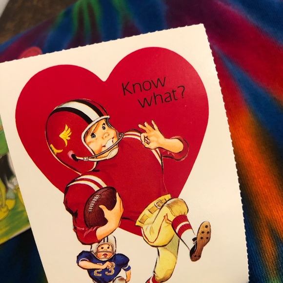 Vintage unused Valentines Vtg Teacher Valentines Day cards 50s 60s 80s lot of 3 - Picture 10 of 13